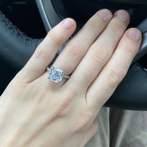 5 carat lab created diamond ring 💍